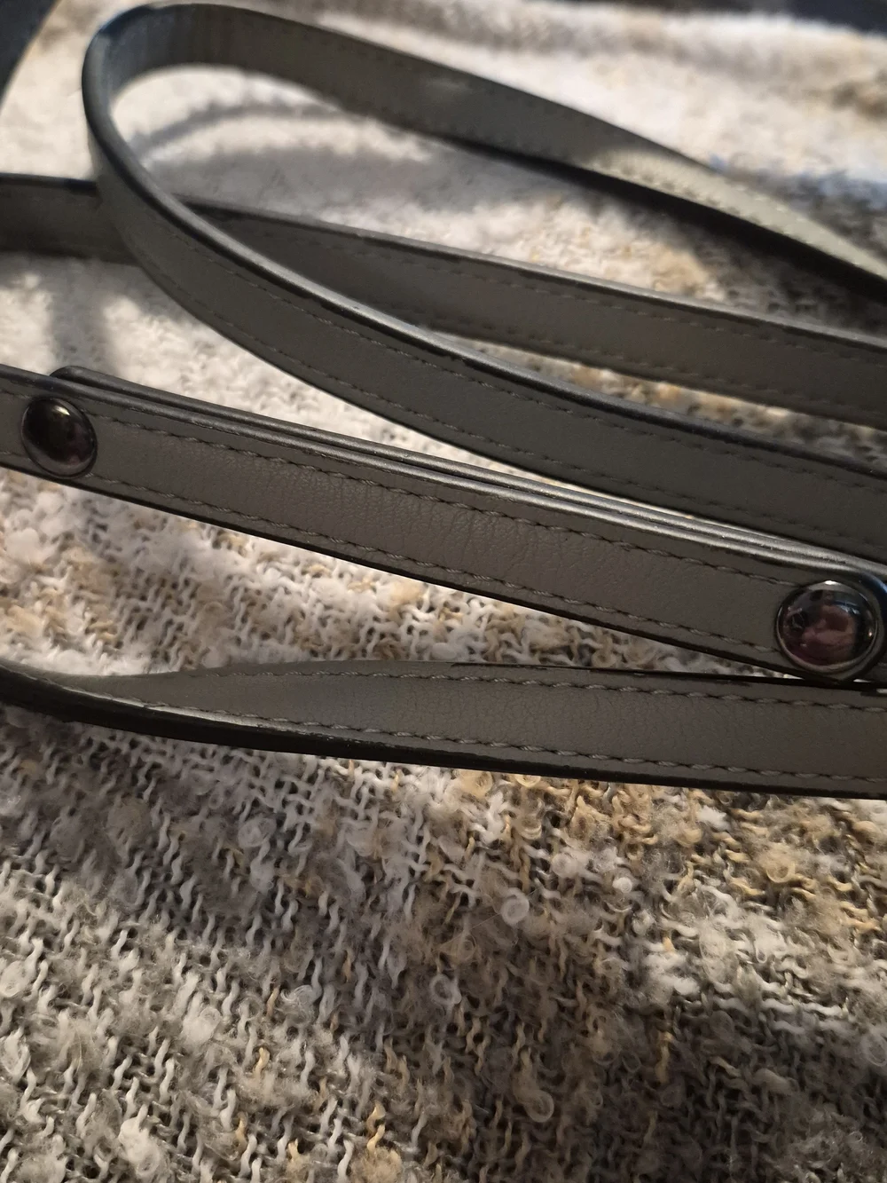 Vera Wang Snap Strap In Grayish Blue with Silver Accent For Wallets